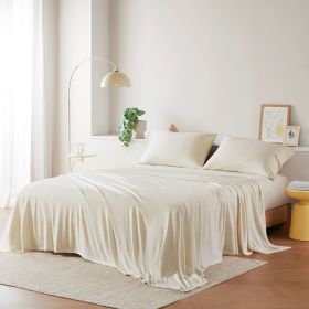 Cotton Blend Jersey Knit All Season Sheet Set Queen