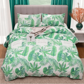 Spring Milan Quilt 3-piece Set Queen (Option: Green)