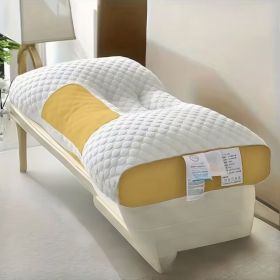 3D Knitted Cotton Massage Pillow(1pack) (Color: yellow)