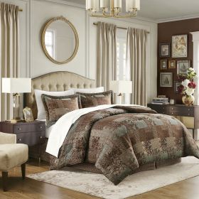 4 Piece Red Comforter Set (Color: as Pic)